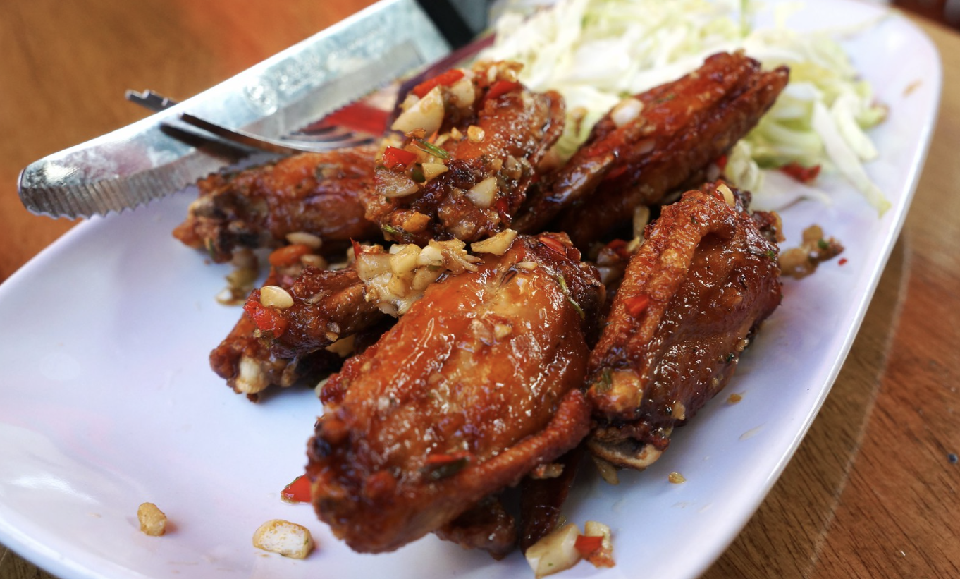 chicken wings on plate
