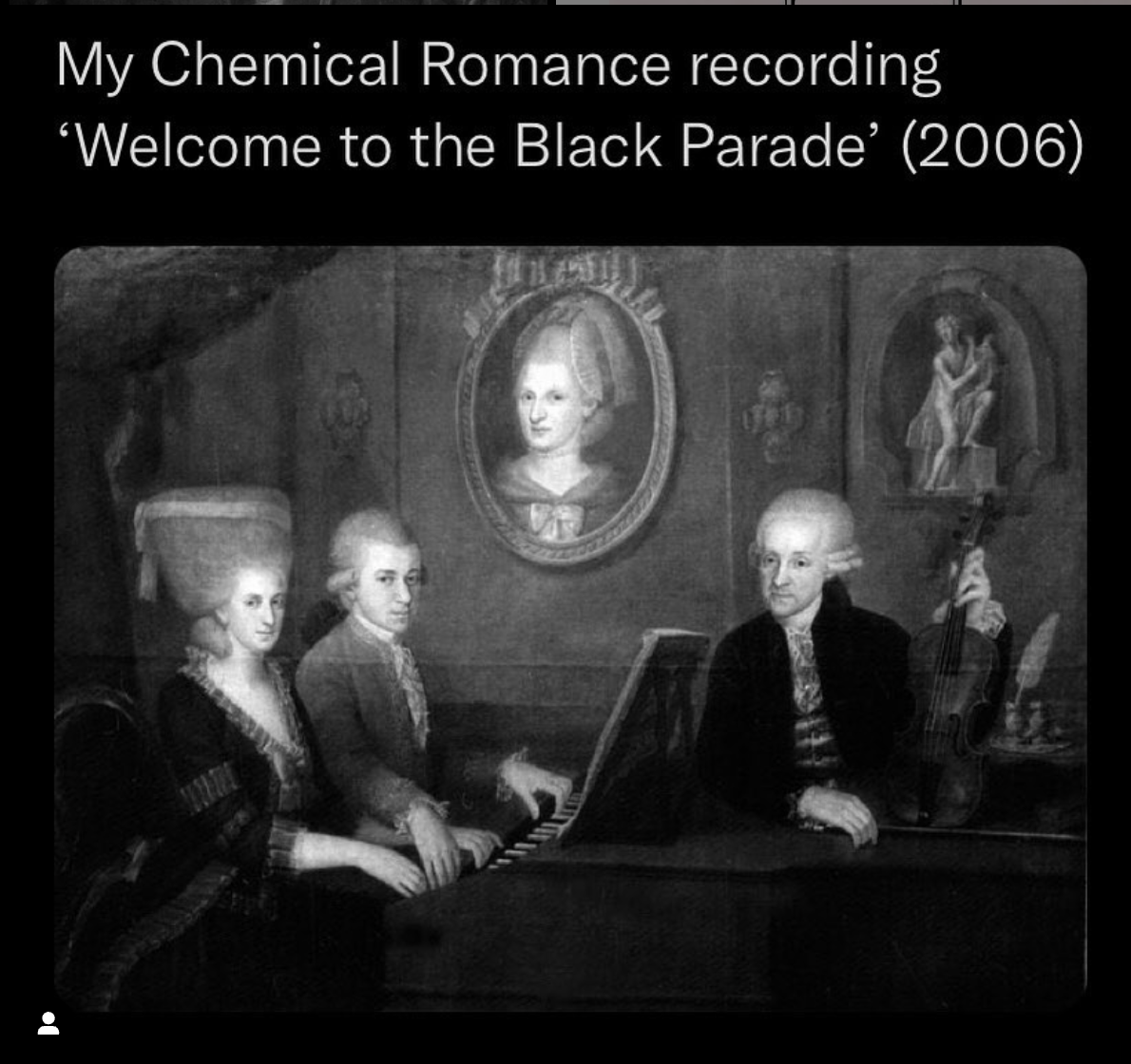 mozart family portrait - My Chemical Romance recording Welcome to the Black Parade' 2006