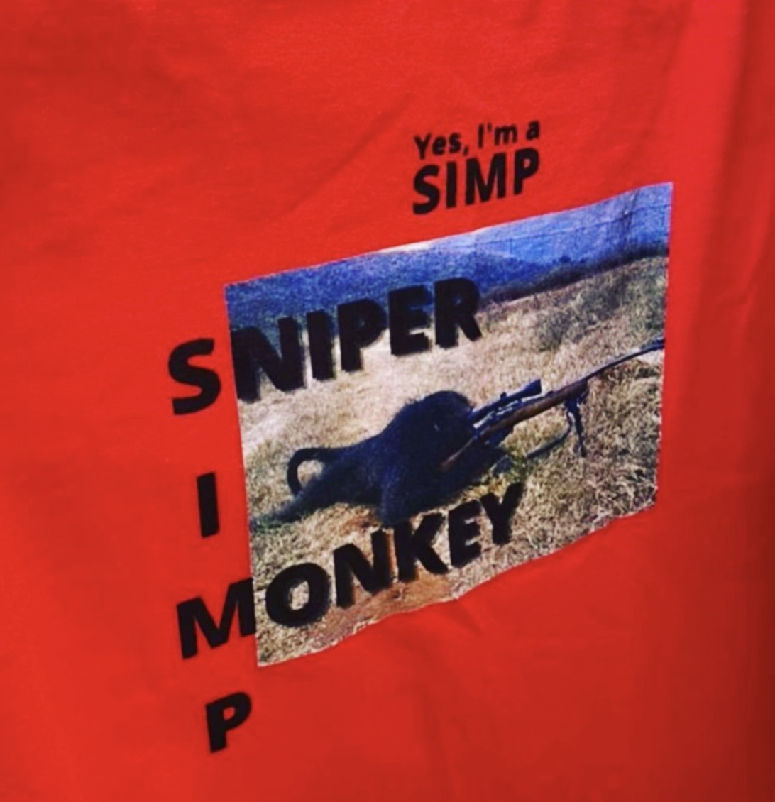 t-shirtt shirt - Yes, I'm a Simp Sniper I Monkey P
