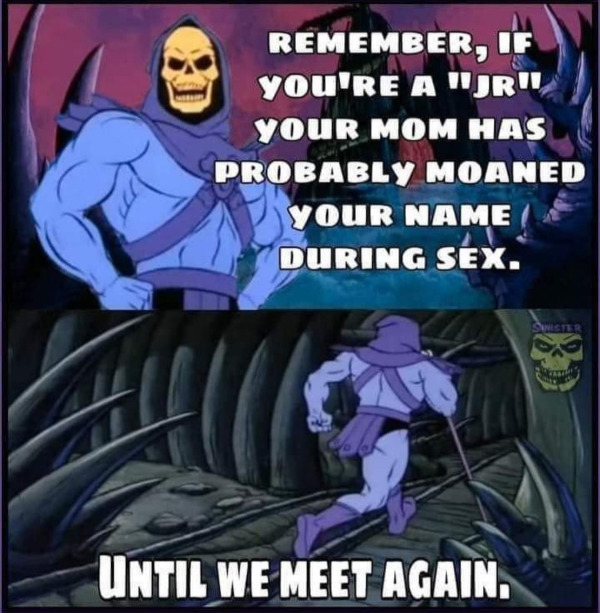 skeletor disturbing facts - Remember, If you'Re A Njrni Your Mom Has Probably Moaned Your Name During Sex. Swisier Until We Meet Again.
