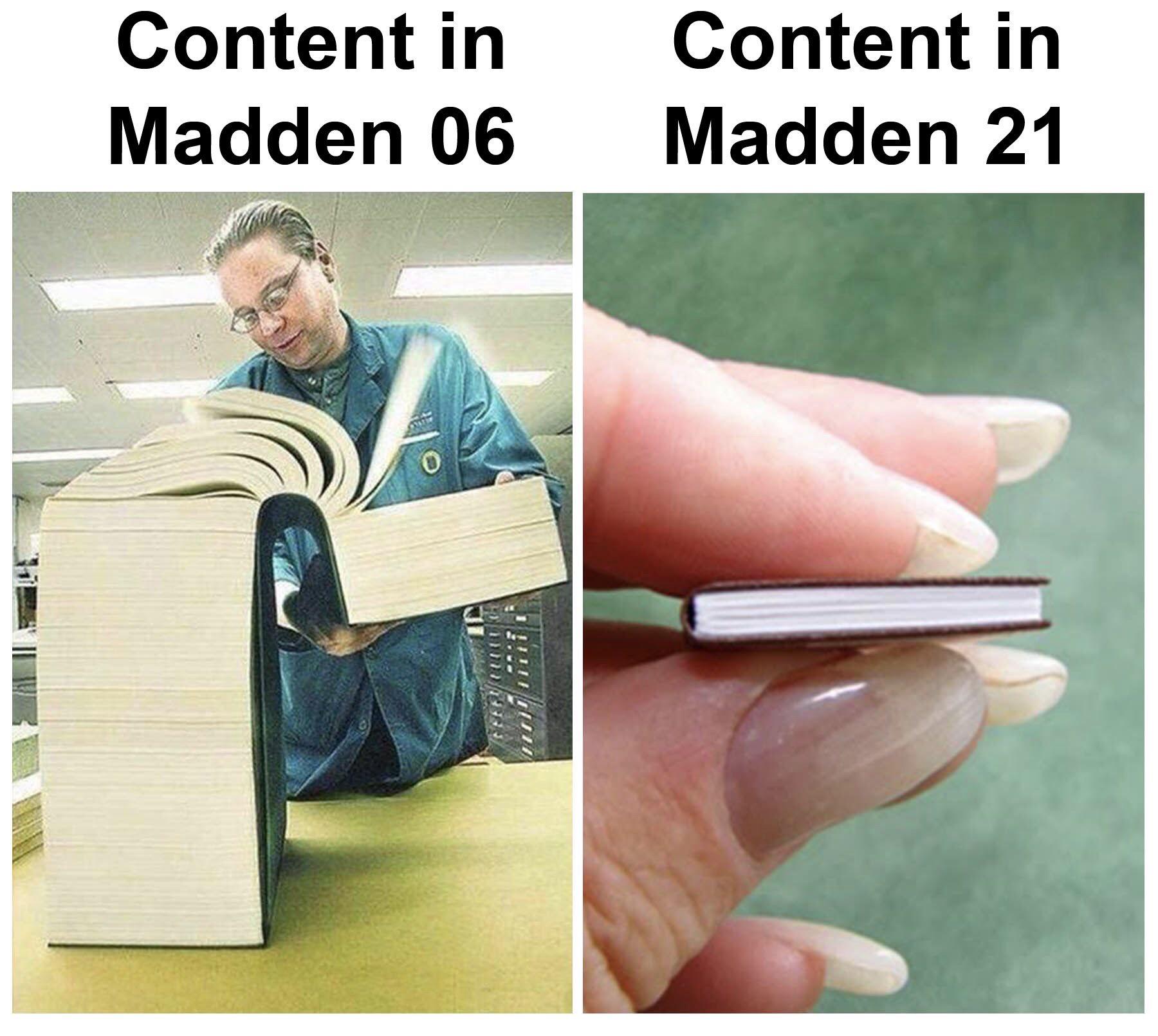 ea madden memes - Content in Madden 06 Content in Madden 21