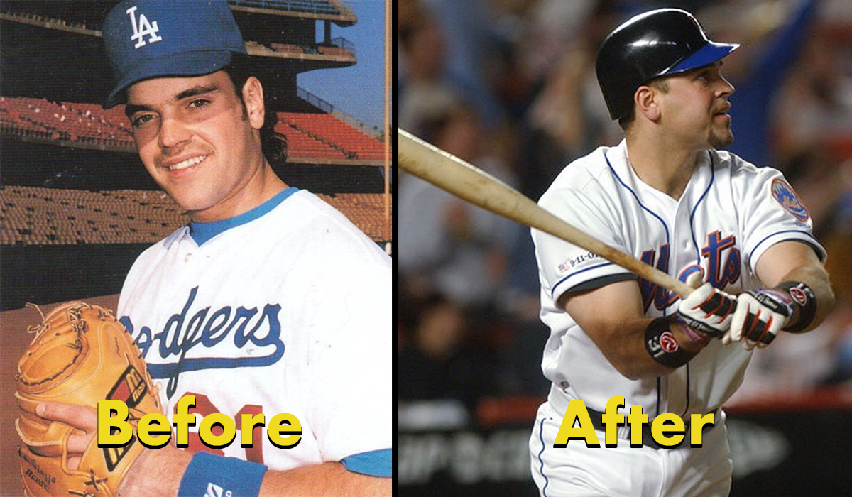 steroid users - mike piazza home run - Ta odgers Before SAfter 30
