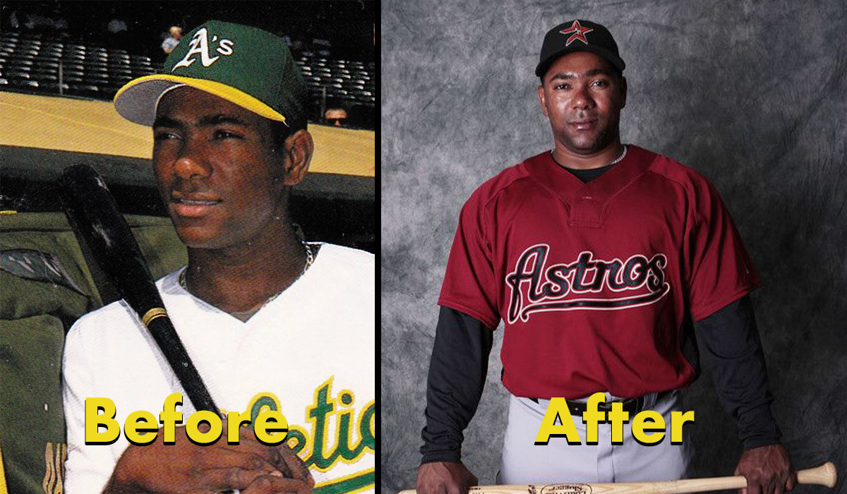 steroid users - astros de houston - A's Alstros Before tid After