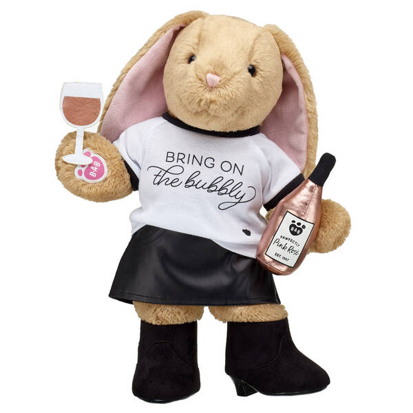 build-a-bear after dark - build a bear pawlette - Bring On The bubbly Parece Pink Rose