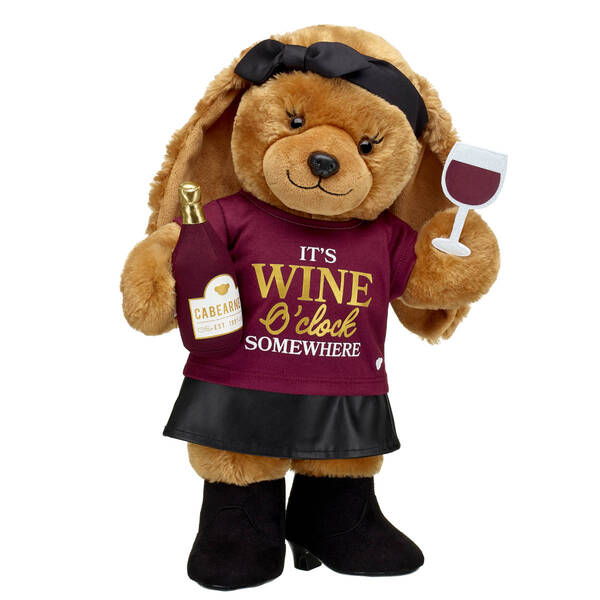 build-a-bear after dark - teddy bear - i It'S Wine O'clock Cabearn Somewhere
