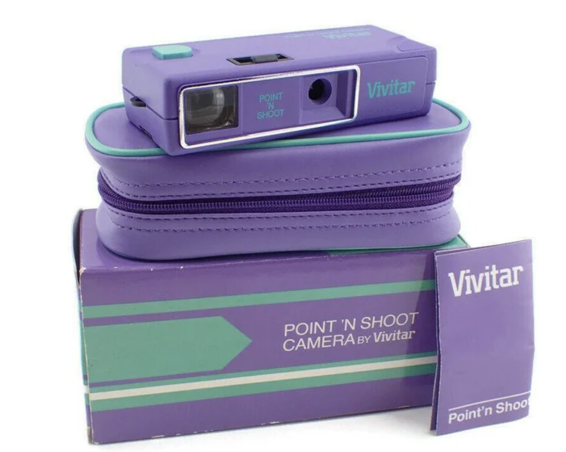 epic '80s design - vivitar vivicam - Vivitar Pon Gio Vivitar Point 'N Shoot Camera By Vivitar Point'n Shoo