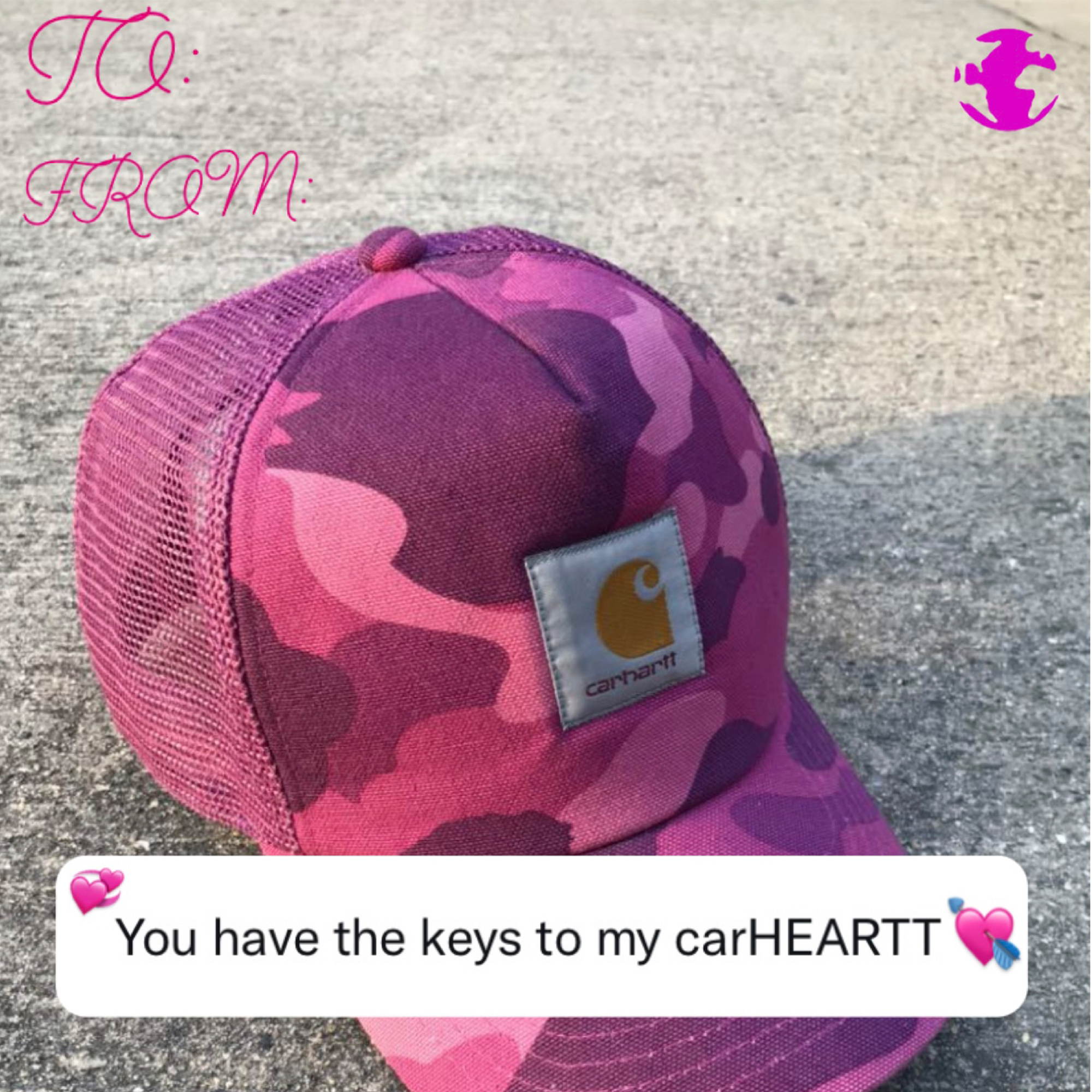 eBaum's Valentine's Day Cards 2022 - baseball cap - Tc From cartar You have the keys to my carHEARTT