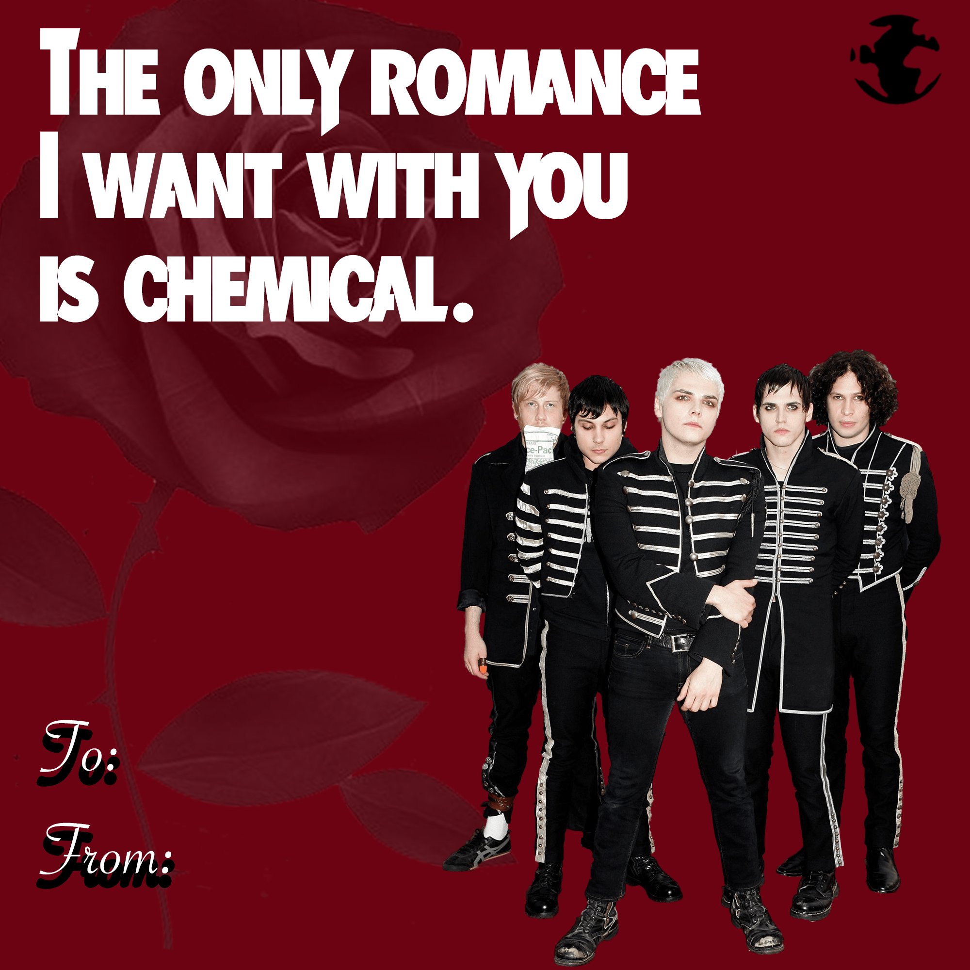 eBaum's Valentine's Day Cards 2022 - my chemical romance - The Only Romance I Want With You Is Chemical. Jo From Go