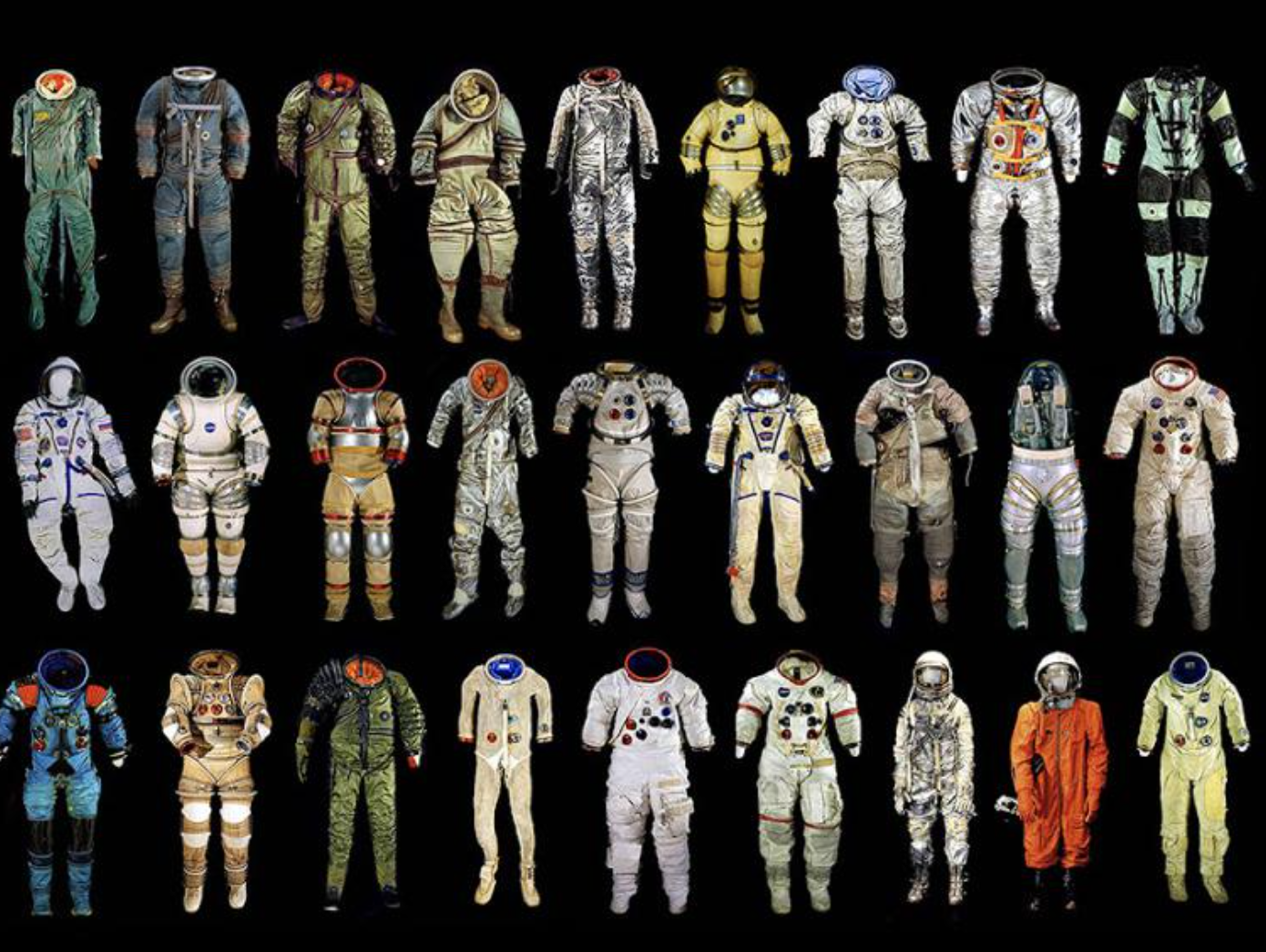 fascinating outer space - space suits through the years - . Ube 1
