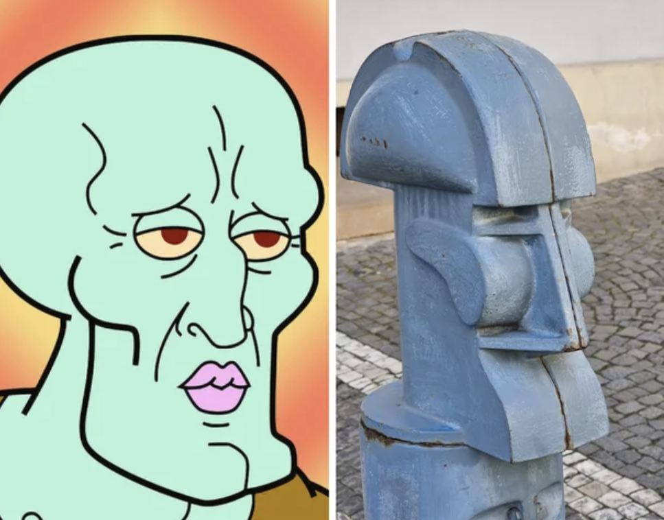 objects look like other things - buff squidward - S7