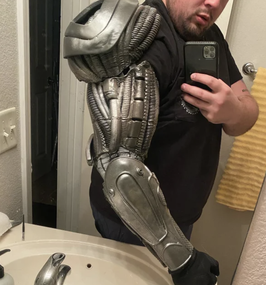 3D print of Cable's arm.