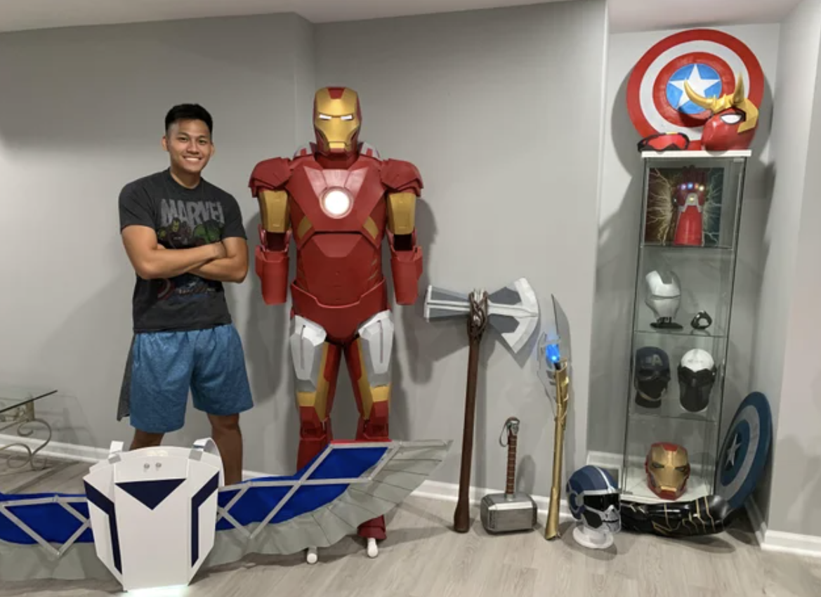 These homemade MCU props.