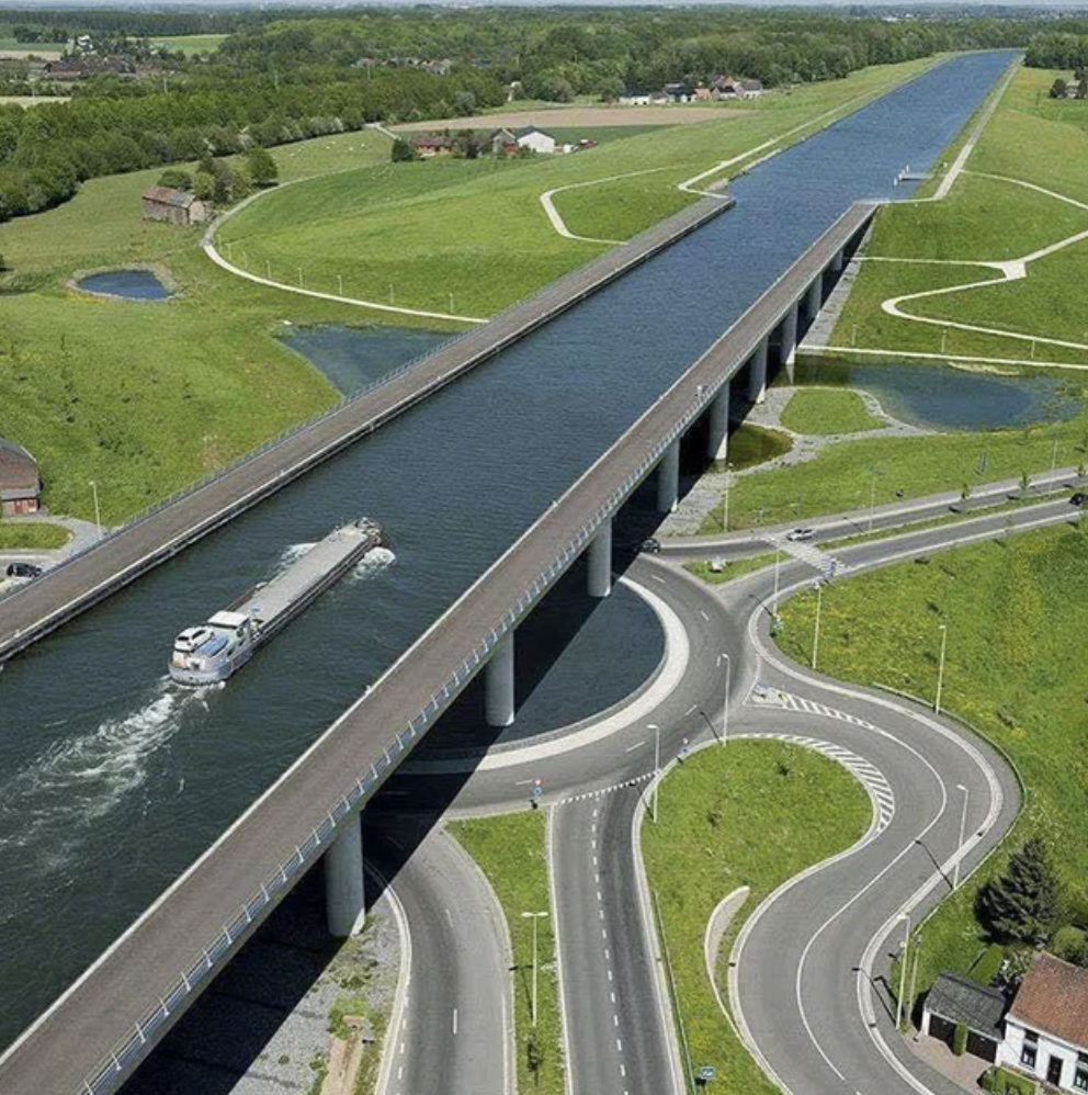 Sart Canal Bridge in Belgium.