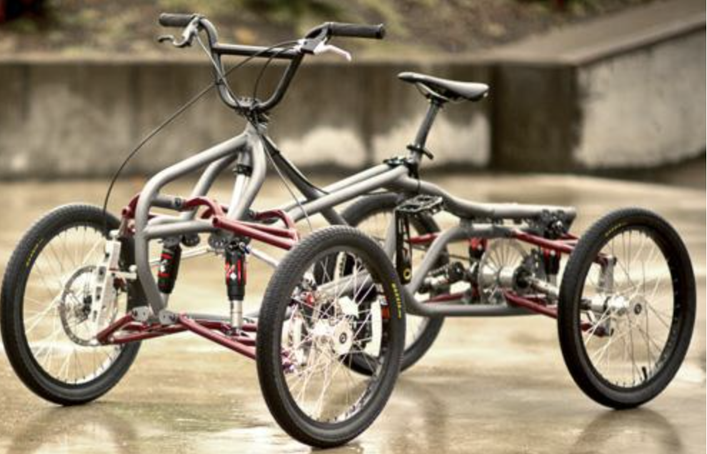 The innovative and awesome quad-cycle.