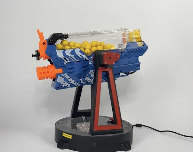 A fully autonomous nerf gun with tracking.