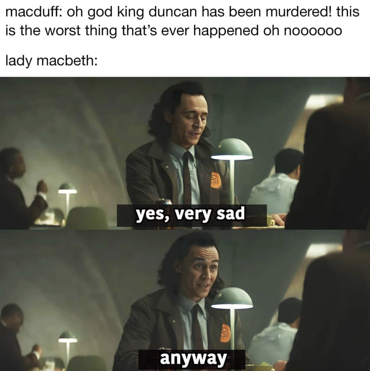 SparkNotes memes - harrison ford hates han solo - macduff oh god king duncan has been murdered! this is the worst thing that's ever happened oh noooooo lady macbeth yes, very sad anyway