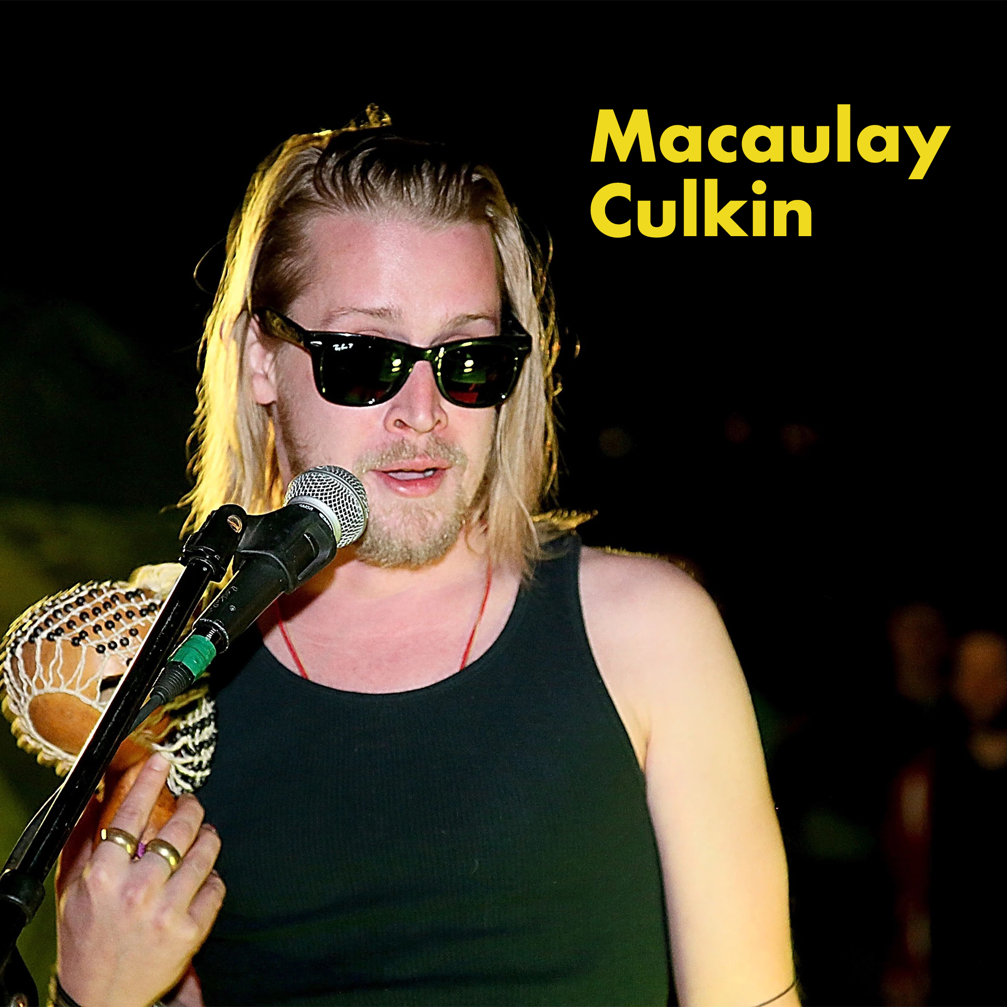 actors in bands - men in uniform - Macaulay Culkin