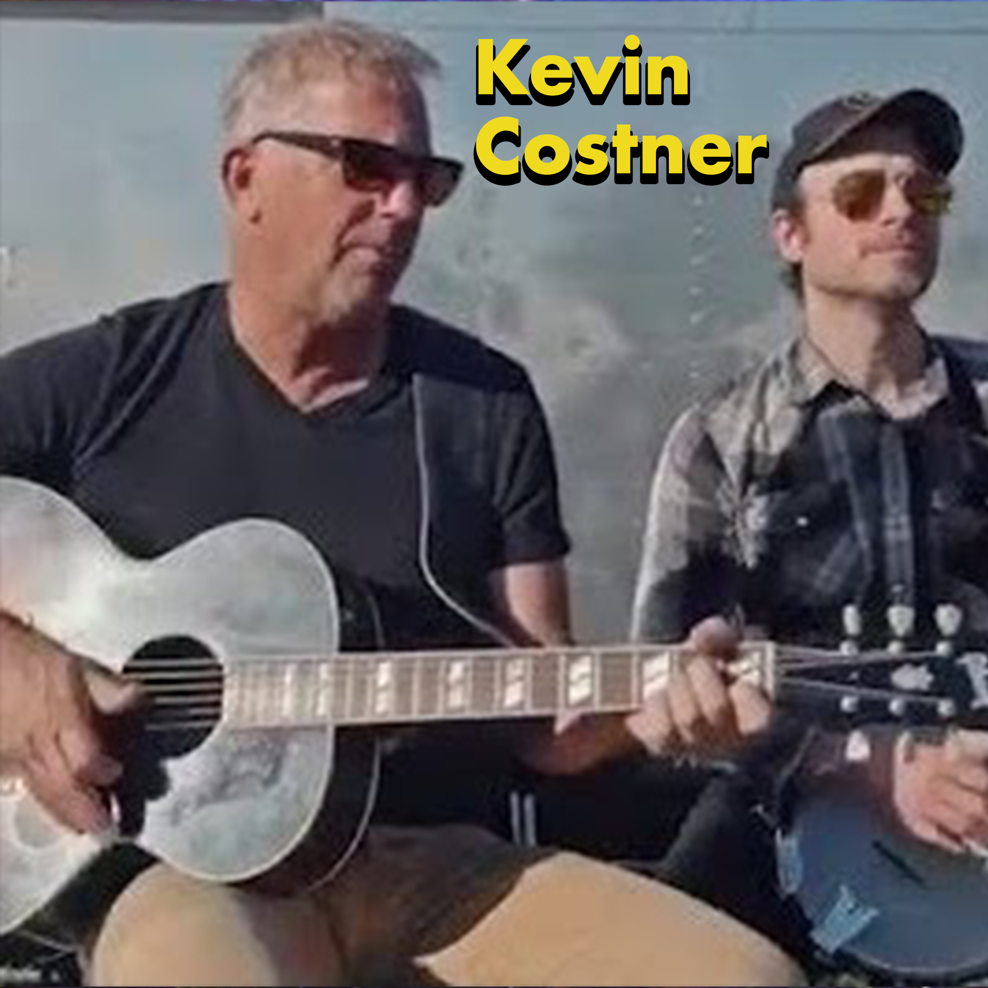 actors in bands - acoustic guitar - Kevin Costner