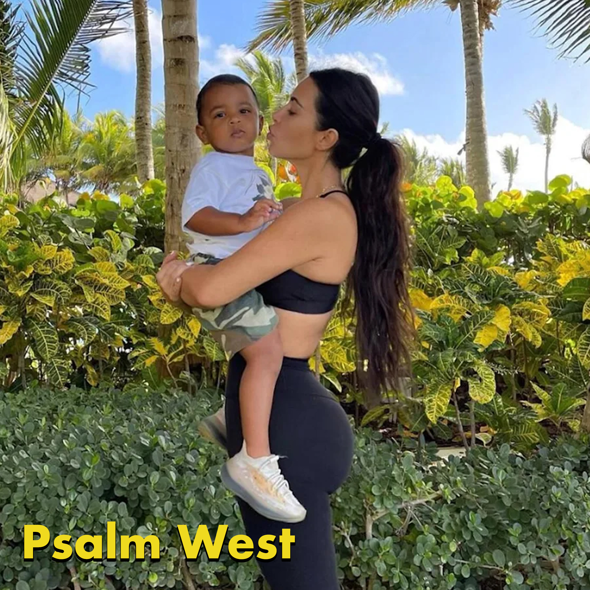 Terrible celeb baby names -kim removed bum fillers - Psalm West