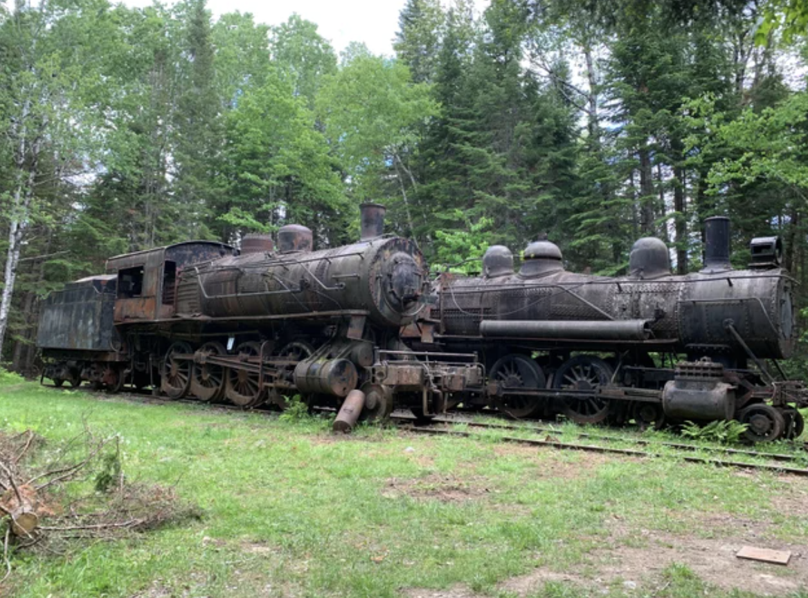 found in the woods - steam engine