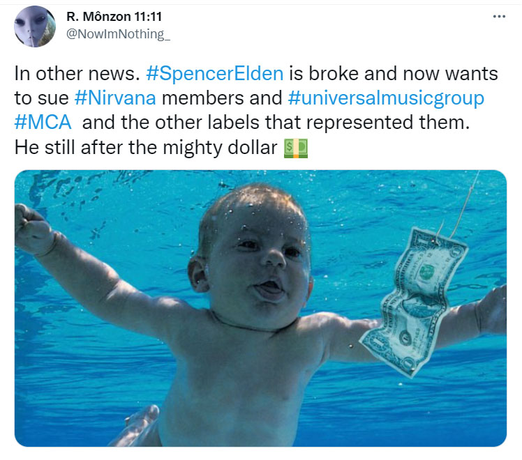 Twitter Lights Up Nirvana Album Baby for Suing Everybody