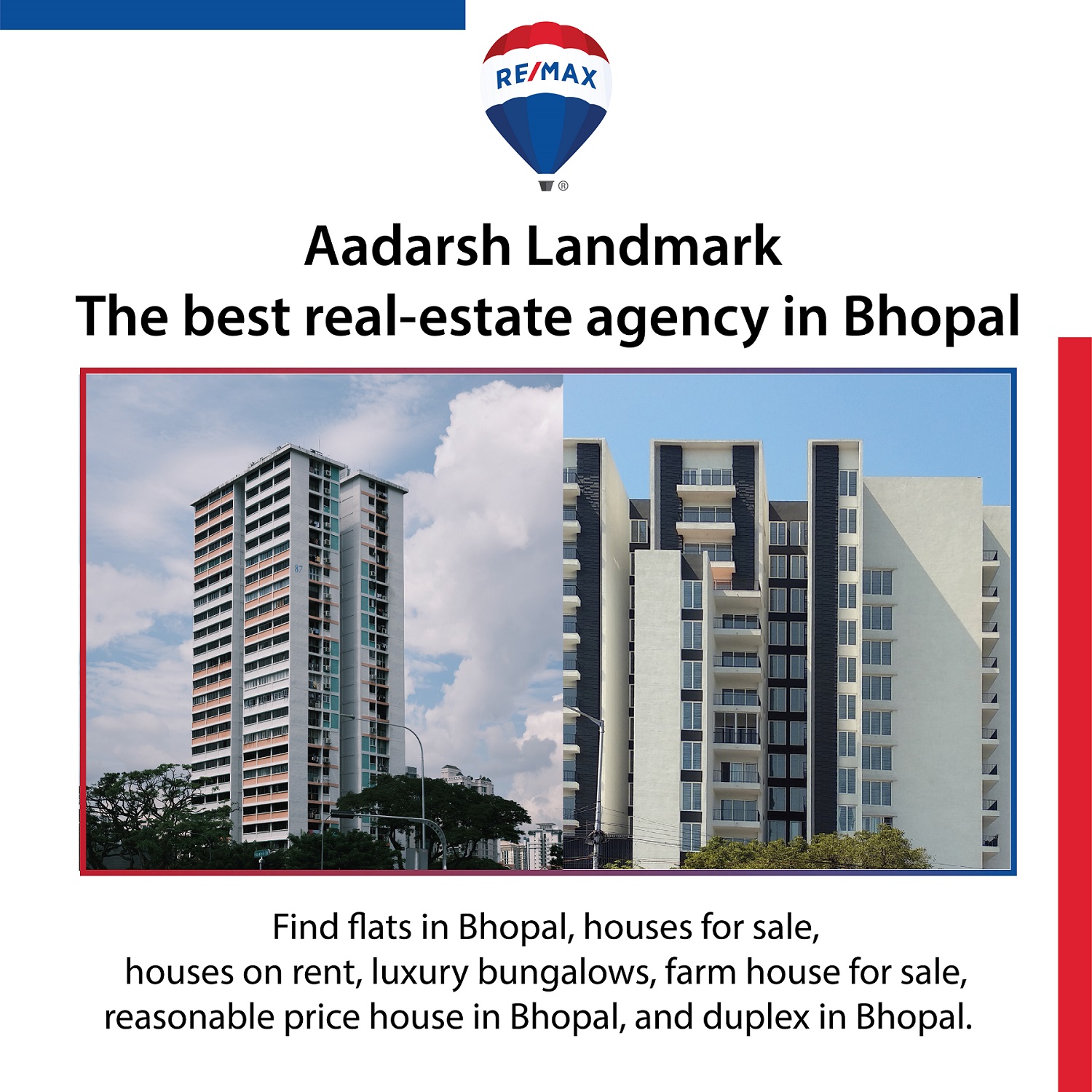 3BHK Independent /Builder Floor New Market, Bhopal Aadarsh Landmark