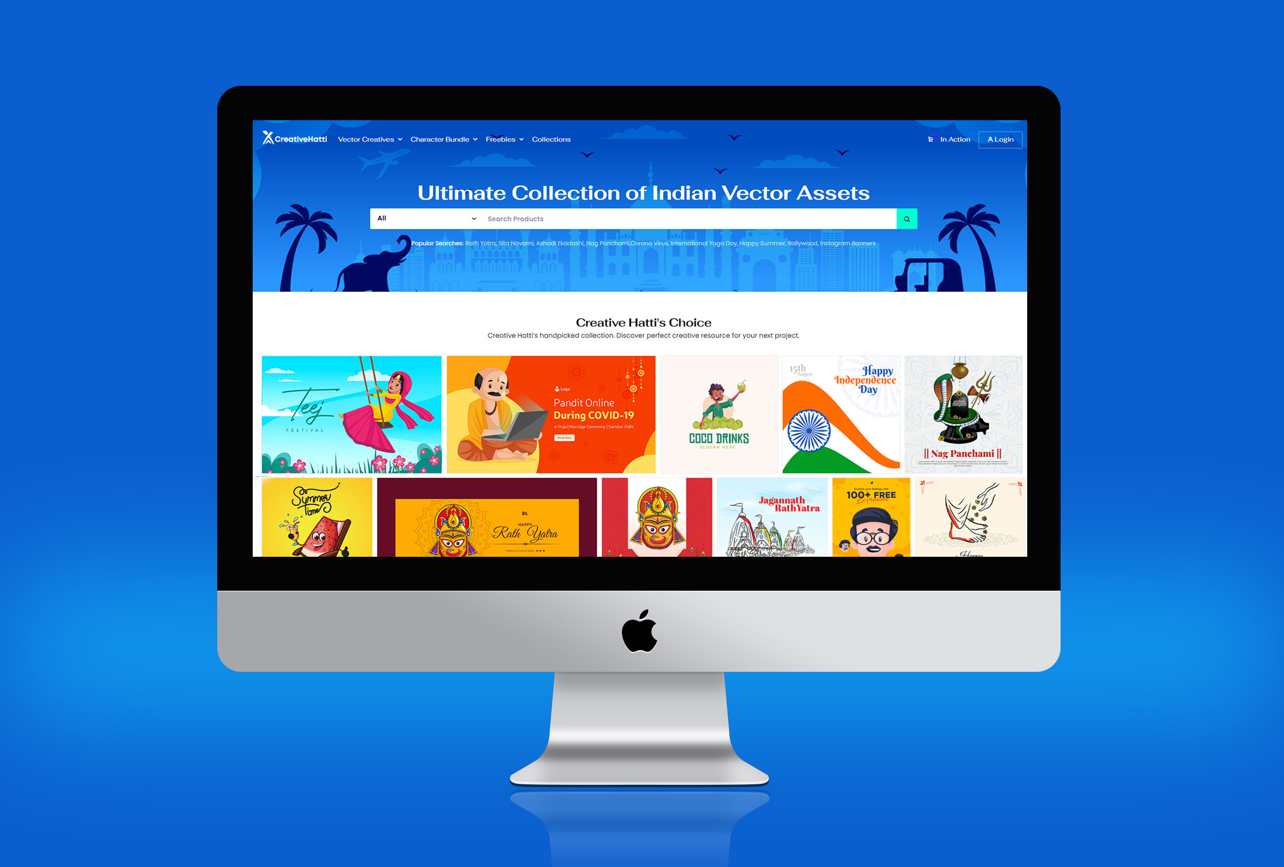 CreativeHatti, a swiftly growing hub for Indian Vectors, Graphics, and Mascot Logos encourages its users to choose desi. With a collection of thousands of vector characters based on Indian people and their culture, the goal is to have the businesses in India and worldwide resonate with their Indian audience.