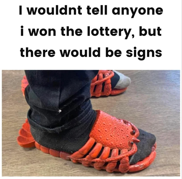 dank memes - funny memes - flip flobsters - I wouldnt tell anyone i won the lottery, but there would be signs