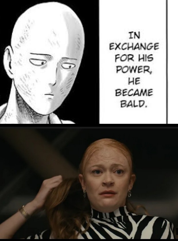 the boys season 3 memes - head - Ca ir In Exchange For His Power, He Became Bald.