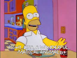 Memorable Simpsons Quotes - wonderful magical animal simpsons gif - n Right, Lisa, A Wonderful, Magical Animal De