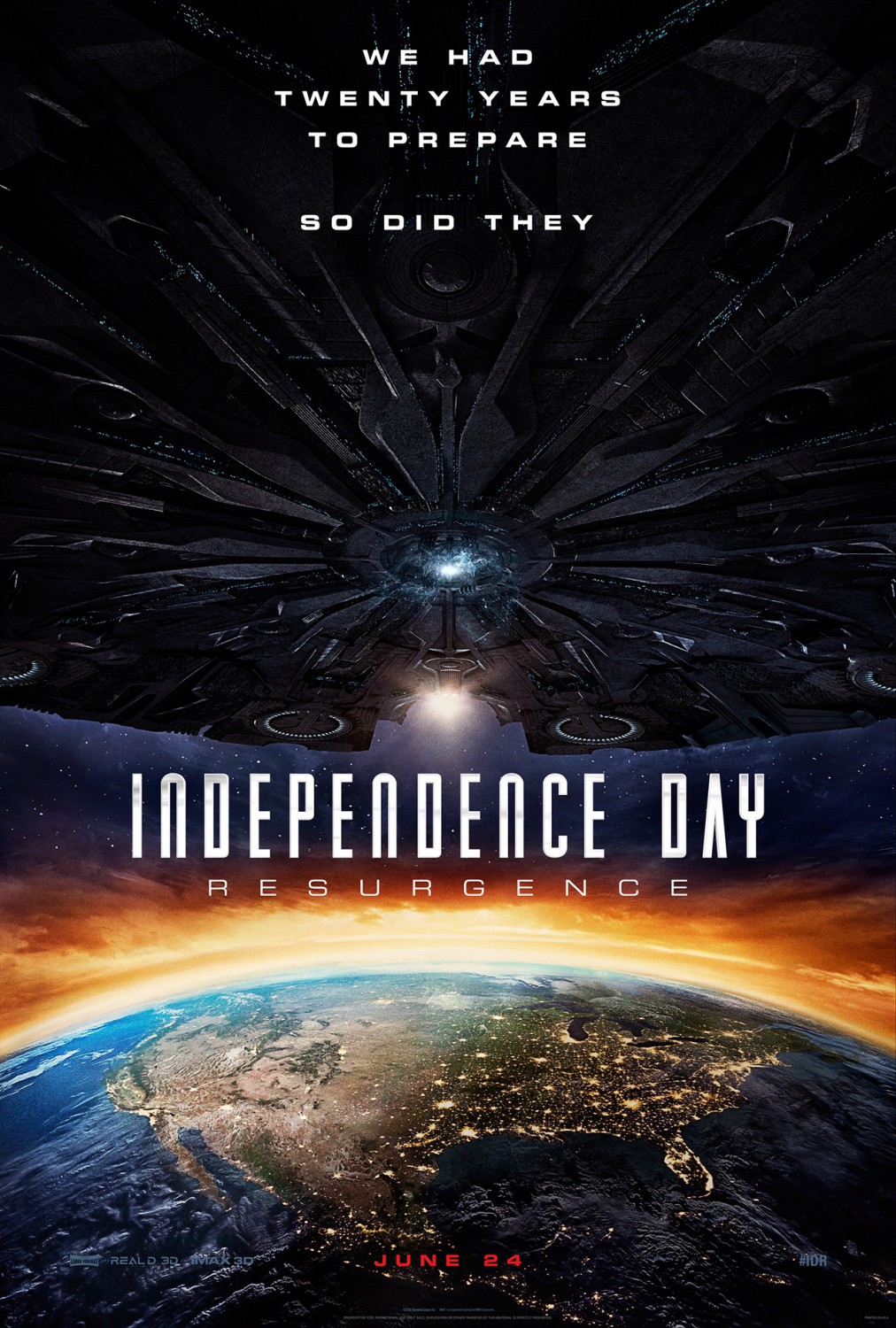 independence day resurgence affiche - We Had Twenty Years To Prepare So Did They Lodependence Day Resurgence