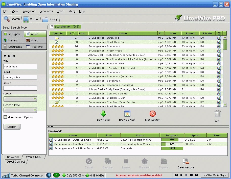 Early 00s Internet Users  - Limewire scam torrents