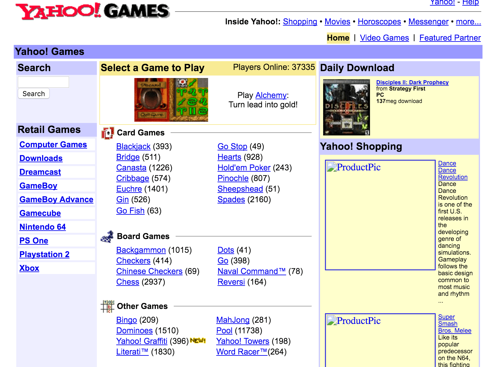 Early 00s Internet Users  - yahoo games room