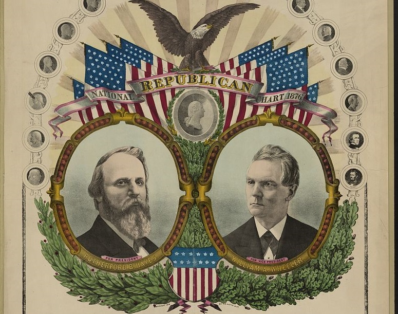 1876 presidential election - Republican National Chart 1876 3 073 Rutherford Bhayes Or Credideos William A Wheeler For Vice Pretplat