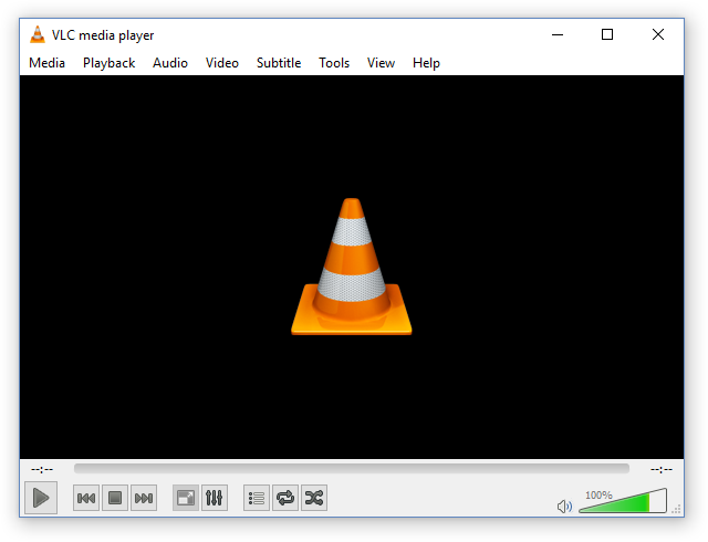 vlc media player - Vlc media player Media Playback Audio Video Subtitle Tools View Help 10 Di 1lt 100%
