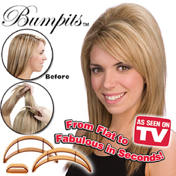 outdated trends making comebacks  -bump it hair - Bu pilson Tm Before From Flat to As Seen On Fabulous in seconds! Tv