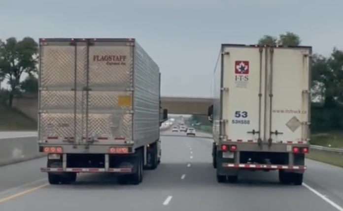 Minor Life Annoyances - When a truck driving 65 mph