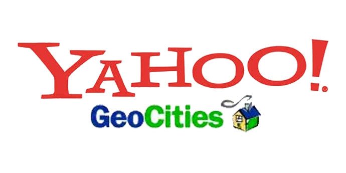 Year 2000 relics - geocities logo - Yahoo! GeoCities ay