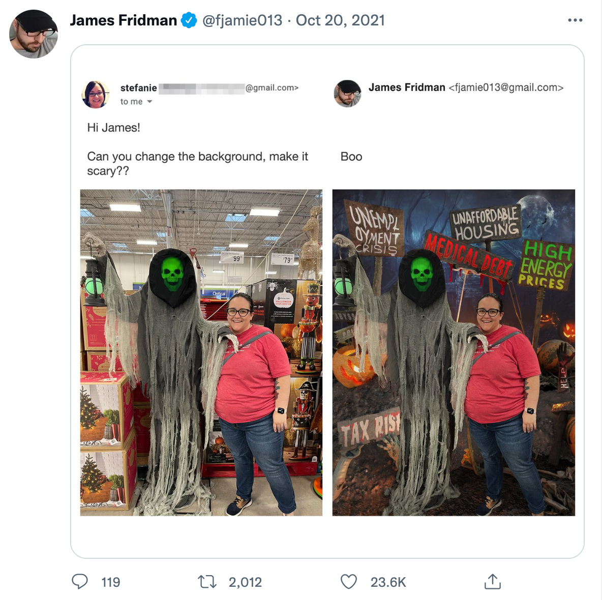 20 Incredibly Wholesome Photoshop Request "Trolls" by James Fridman