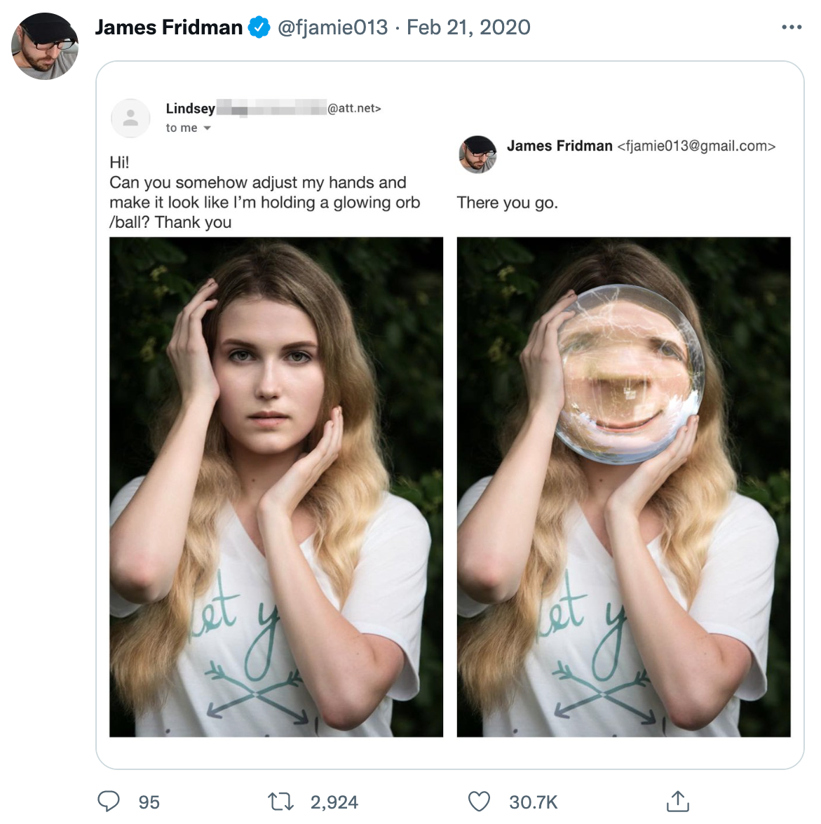 20 Incredibly Wholesome Photoshop Request "Trolls" by James Fridman