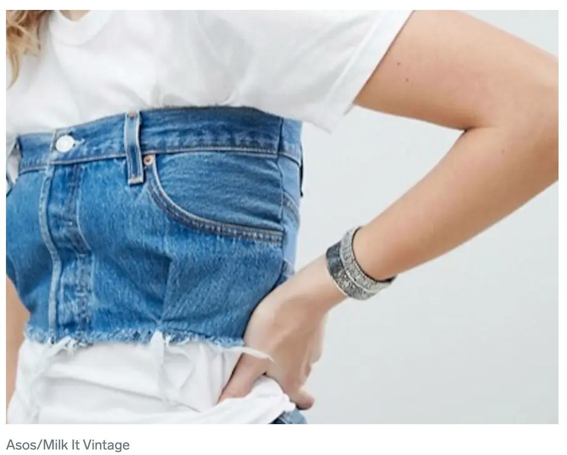 horrible designs - jeans up to chest - AsosMilk It Vintage