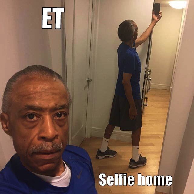 He selfie home