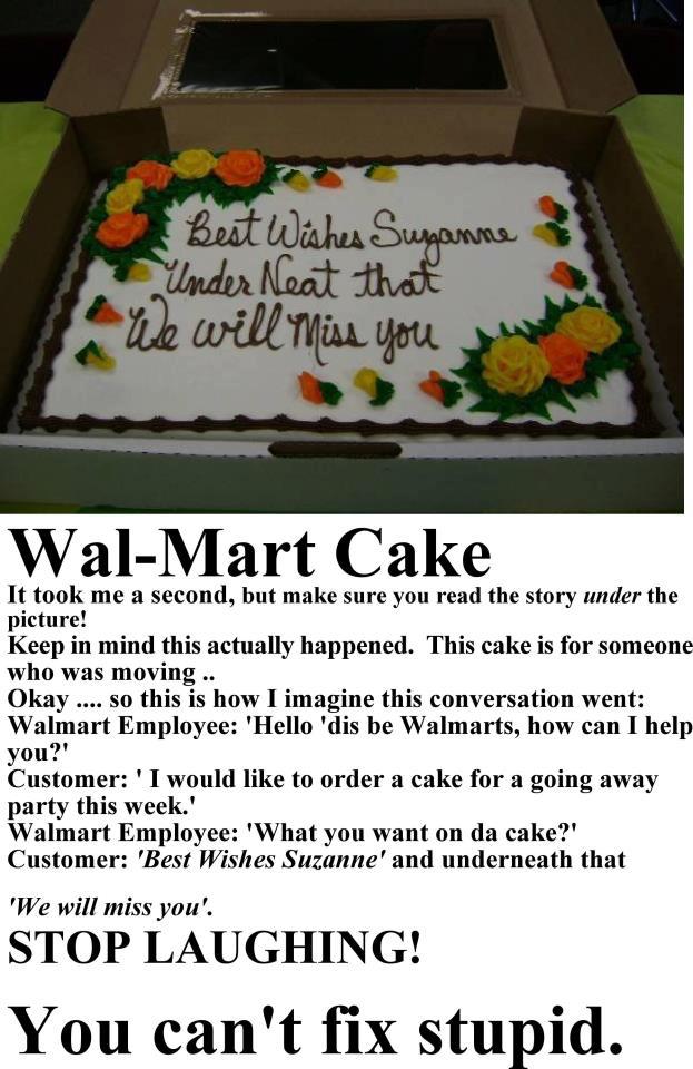 wal mart cake. 
