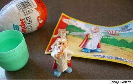 5,000 Kinder Surprise eggs were recalled in 1997 because the small plastic toys, enclosed in a tasty chocolate shell, typically had to be assembled by the user and posed a serious choking hazard to children.