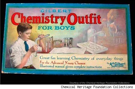 The warning on Gilbert Chemistry Outfit For Boys advised the user to perform many of the experiments outside. That's a bad sign.