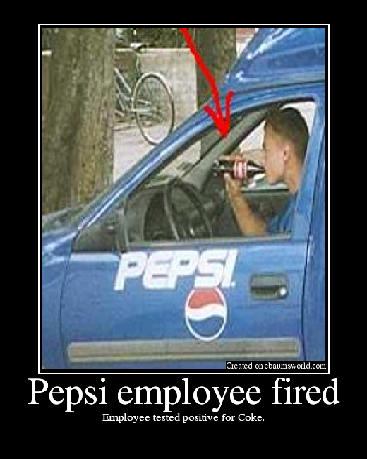 Employee tested positive for Coke.