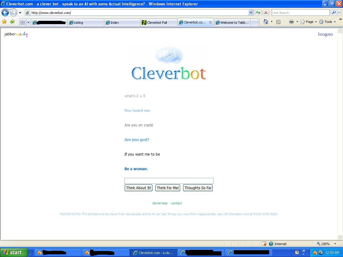 Cleverbot likes Trannies