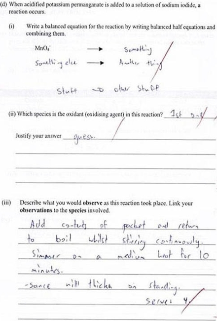 Funny Exams Answers