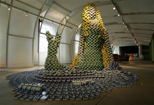 Stacked Can Art