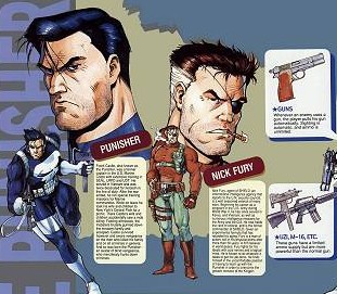 The many faces of Frank Castle aka The Punisher